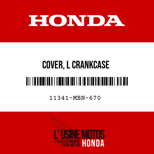 image de 11341-MBN-670 COVER, L CRANKCASE