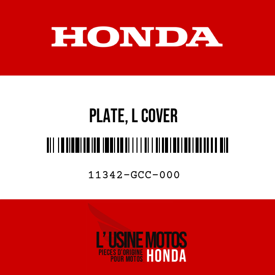 image de 11342-GCC-000 PLATE, L COVER