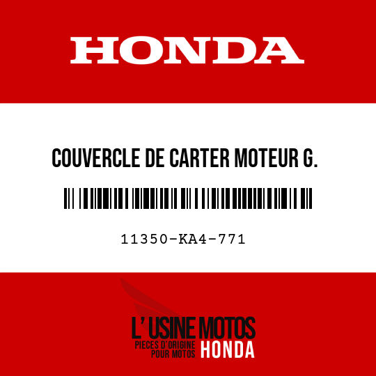 image de 11350-KA4-771 COUVERCLE DE CARTER MOTEUR G.