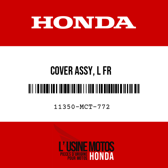 image de 11350-MCT-772 COVER ASSY, L FR