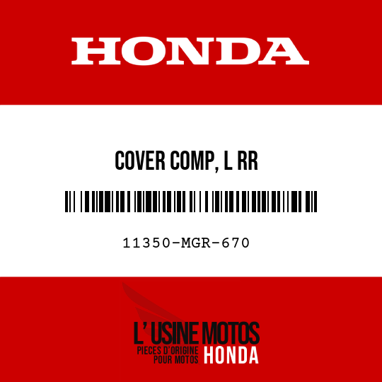 image de 11350-MGR-670 COVER COMP, L RR