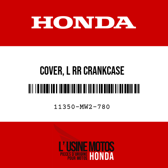 image de 11350-MW2-780 COVER, L RR CRANKCASE