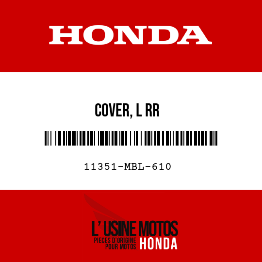 image de 11351-MBL-610 COVER, L RR