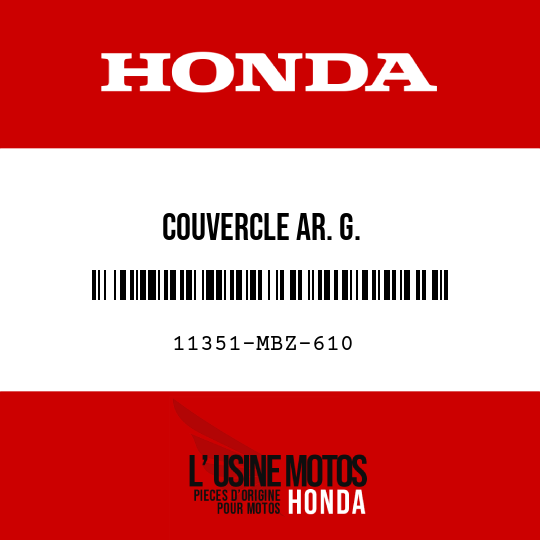 image de 11351-MBZ-610 COUVERCLE AR. G.