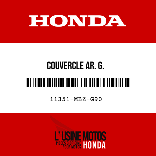 image de 11351-MBZ-G90 COUVERCLE AR. G.