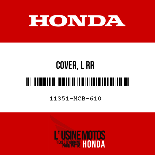 image de 11351-MCB-610 COVER, L RR