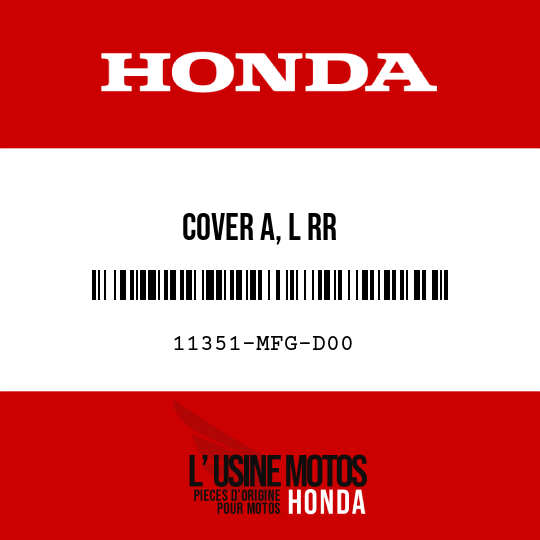 image de 11351-MFG-D00 COVER A, L RR