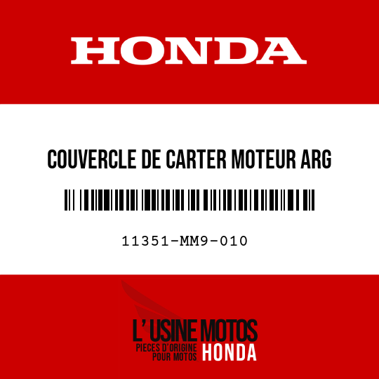 image de 11351-MM9-010 COUVERCLE DE CARTER MOTEUR ARG