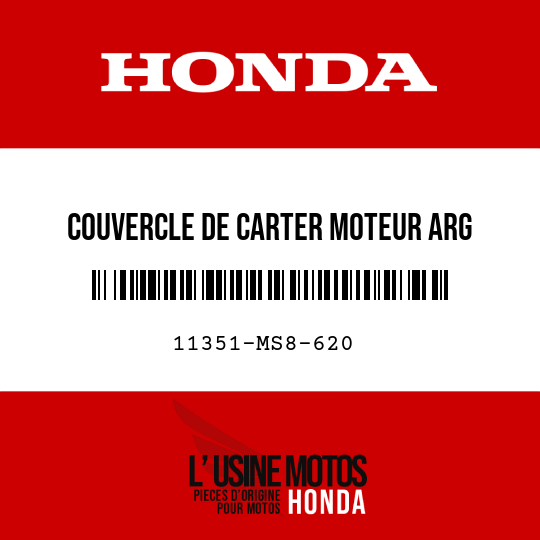 image de 11351-MS8-620 COUVERCLE DE CARTER MOTEUR ARG