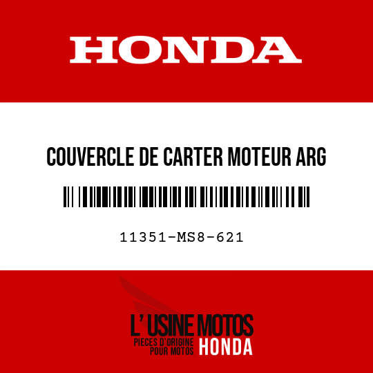 image de 11351-MS8-621 COUVERCLE DE CARTER MOTEUR ARG