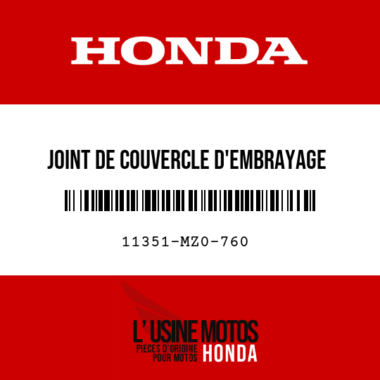 image de 11351-MZ0-760 JOINT DE COUVERCLE D'EMBRAYAGE
