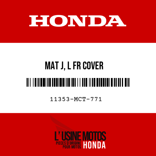 image de 11353-MCT-771 MAT J, L FR COVER