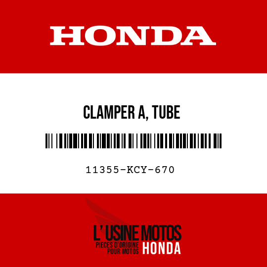 image de 11355-KCY-670 CLAMPER A, TUBE