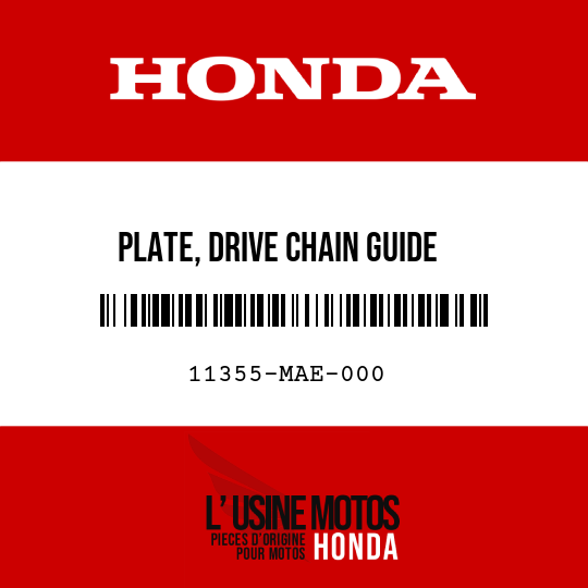 image de 11355-MAE-000 PLATE, DRIVE CHAIN GUIDE
