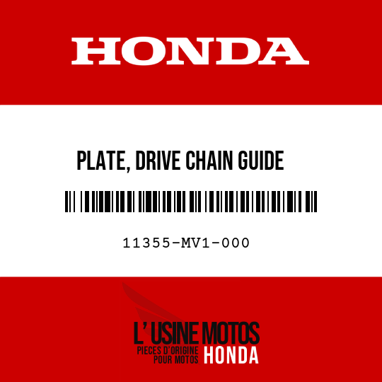 image de 11355-MV1-000 PLATE, DRIVE CHAIN GUIDE