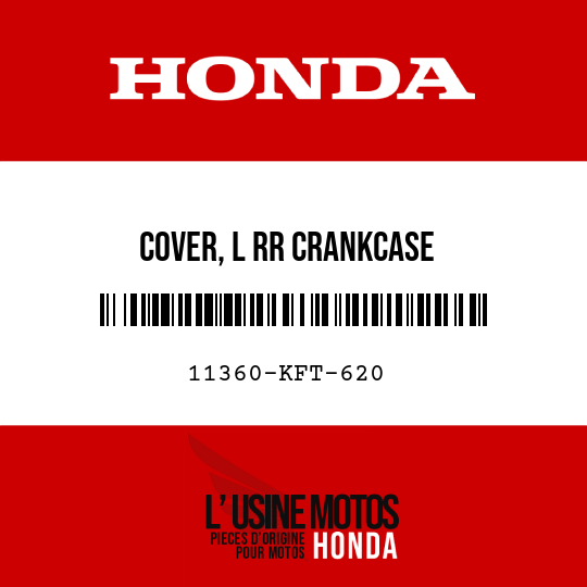 image de 11360-KFT-620 COVER, L RR CRANKCASE