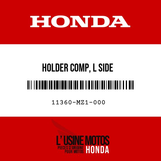 image de 11360-MZ1-000 HOLDER COMP, L SIDE