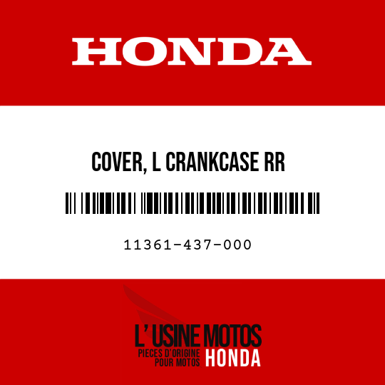 image de 11361-437-000 COVER, L CRANKCASE RR