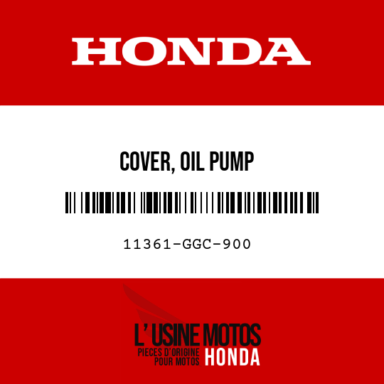 image de 11361-GGC-900 COVER, OIL PUMP