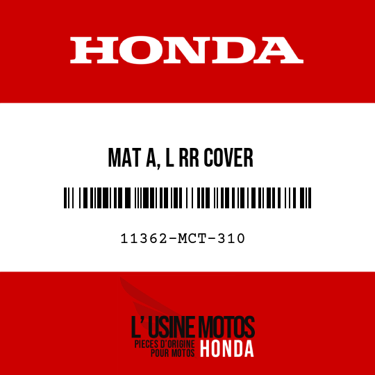 image de 11362-MCT-310 MAT A, L RR COVER