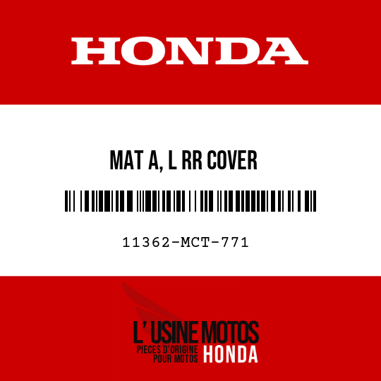 image de 11362-MCT-771 MAT A, L RR COVER