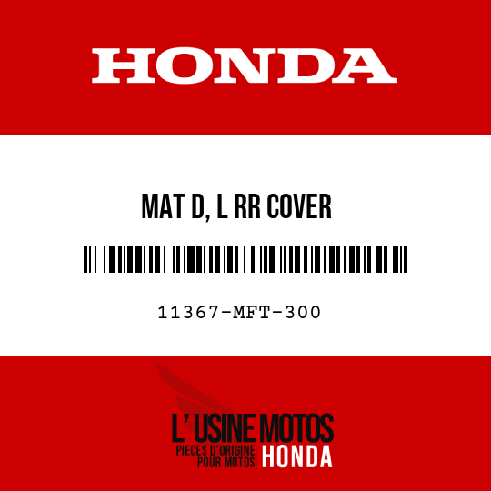 image de 11367-MFT-300 MAT D, L RR COVER