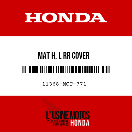 image de 11368-MCT-771 MAT H, L RR COVER