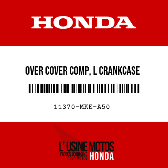 image de 11370-MKE-A50 OVER COVER COMP, L CRANKCASE