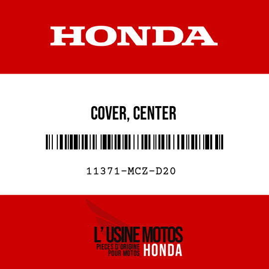 image de 11371-MCZ-D20 COVER, CENTER