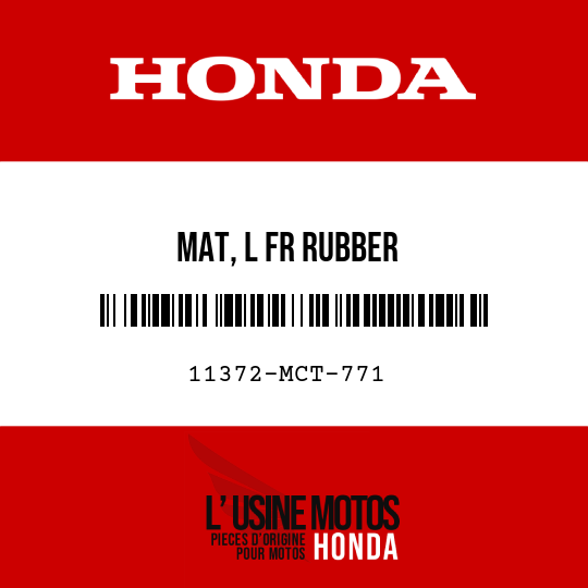 image de 11372-MCT-771 MAT, L FR RUBBER