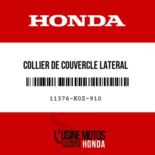 image de 11376-K0Z-910 COLLIER DE COUVERCLE LATERAL