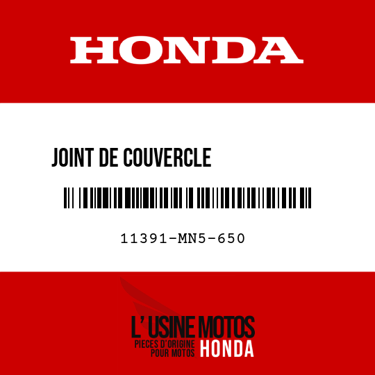image de 11391-MN5-650 JOINT DE COUVERCLE            TRANSMISSION