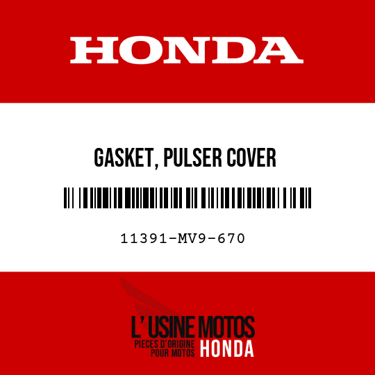 image de 11391-MV9-670 GASKET, PULSER COVER