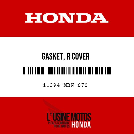 image de 11394-MBN-670 GASKET, R COVER