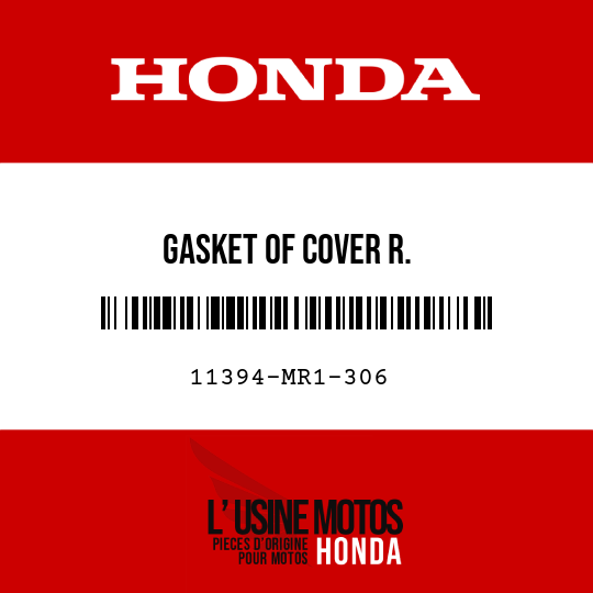 image de 11394-MR1-306 GASKET OF COVER R.