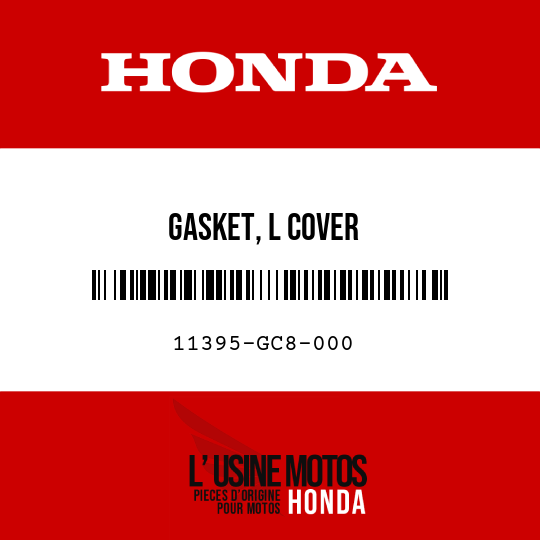 image de 11395-GC8-000 GASKET, L COVER