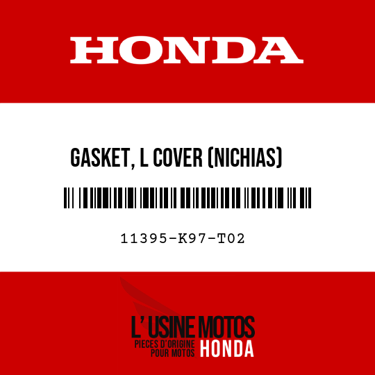 image de 11395-K97-T02 GASKET, L COVER (NICHIAS)