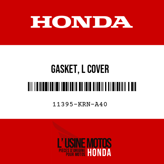 image de 11395-KRN-A40 GASKET, L COVER
