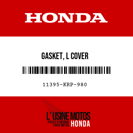 image de 11395-KRP-980 GASKET, L COVER