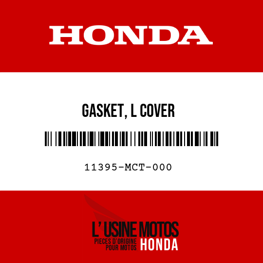 image de 11395-MCT-000 GASKET, L COVER