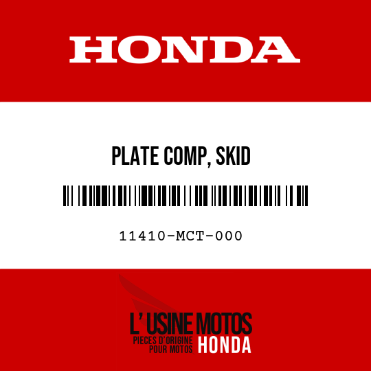 image de 11410-MCT-000 PLATE COMP, SKID
