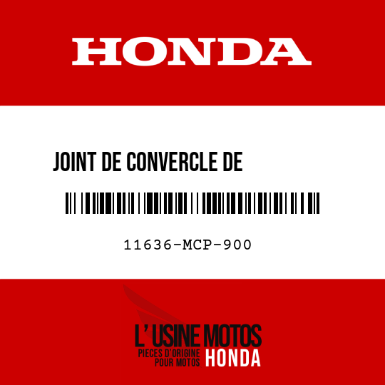 image de 11636-MCP-900 JOINT DE CONVERCLE DE         GENERATER A CA