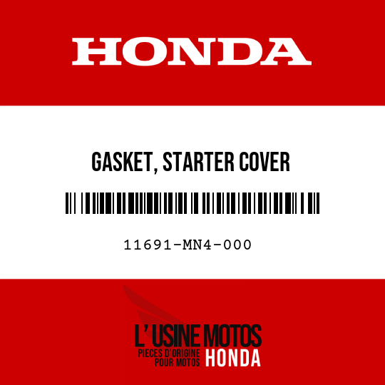 image de 11691-MN4-000 GASKET, STARTER COVER