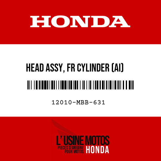 image de 12010-MBB-631 HEAD ASSY, FR CYLINDER (AI)