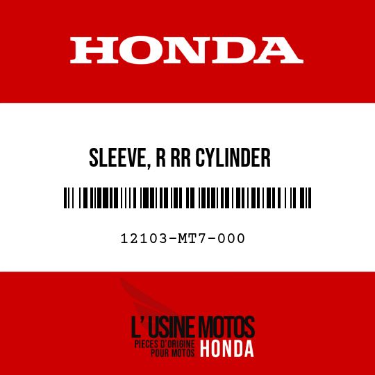 image de 12103-MT7-000 SLEEVE, R RR CYLINDER