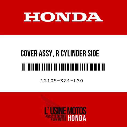 image de 12105-KZ4-L30 COVER ASSY, R CYLINDER SIDE