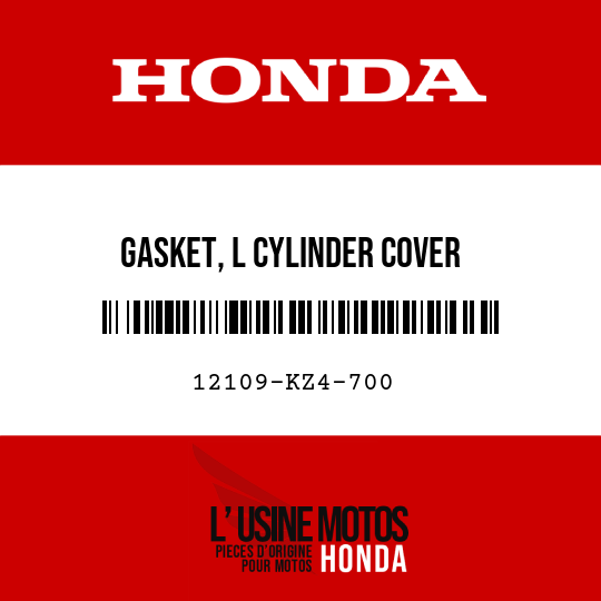 image de 12109-KZ4-700 GASKET, L CYLINDER COVER