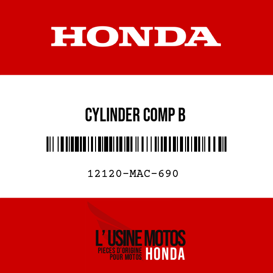 image de 12120-MAC-690 CYLINDER COMP B