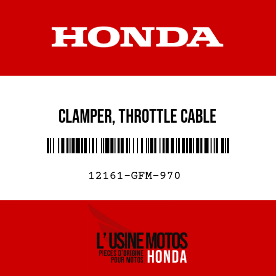 image de 12161-GFM-970 CLAMPER, THROTTLE CABLE