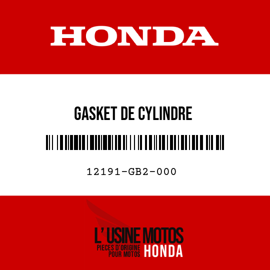 image de 12191-GB2-000 GASKET DE CYLINDRE
